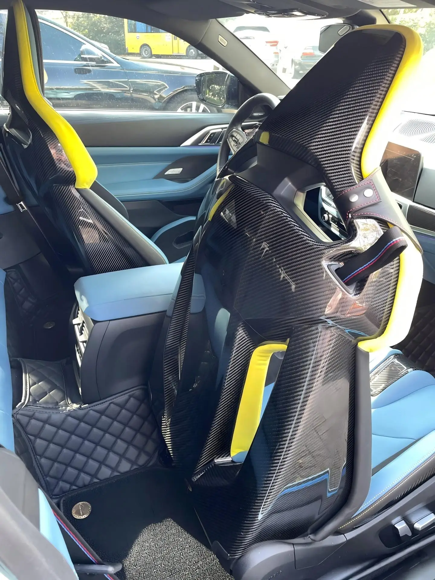 For  E46 E82 Carbon Fiber Bucket Seat Sport Racing Design Improved Support Car Interior Upgrade Parts view 4