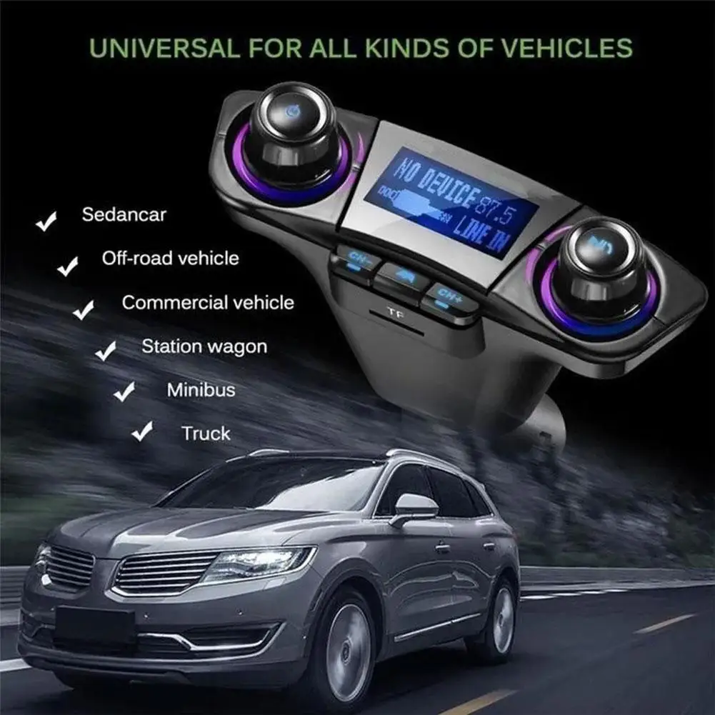 Car Hands-free BT06 Car Bluetooth Mp3 Player Multi-function Tools Mp3 Car With Accessories Multi-language Car Car Bluetooth