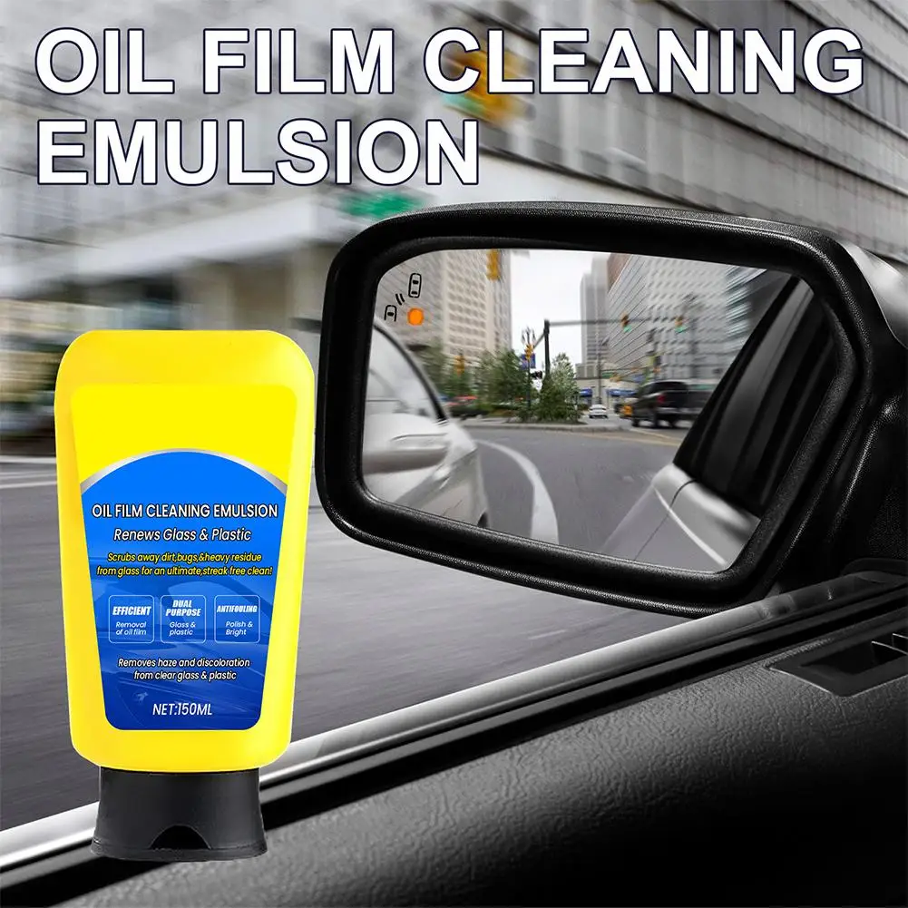 Car Glass Oil Film Remover Polishing Compound Waterproof Cleaner General Glass Cleaner Anti-fog Auto Plastic Rainproof Purp U0H6