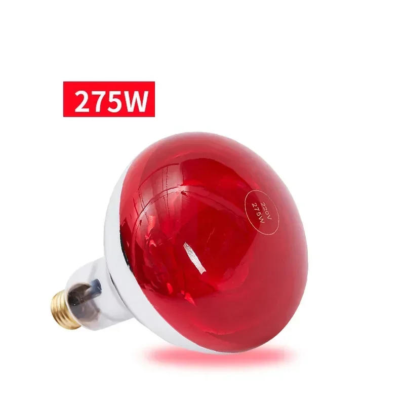 E27 lâmpada de calor infravermelho terapia de aquecimento lâmpada terapêutica volta pescoço corpo alívio da dor bulbo 275w fisioterapia luz massagem saúde