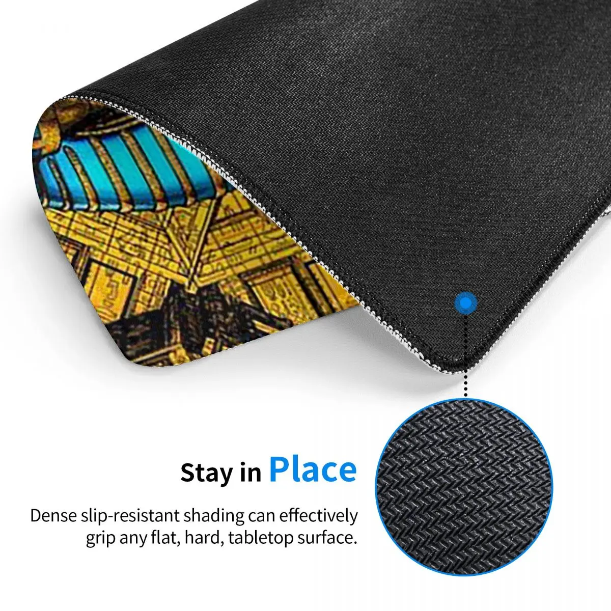 Egyptian Pharaoh With Golden Crown Illustration Multi-size Mouse Pad Computer Keyboard Mouse Mat Gamer PC Laptop Desk Mat