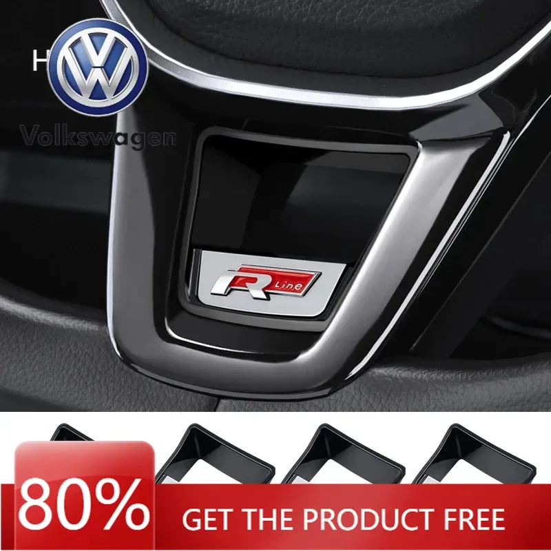

Для VW Volkswagen Jetta MK5 Golf декоративная наклейка на руль с логотипом RLine подходит для Volkswagen Passat GTI Pol