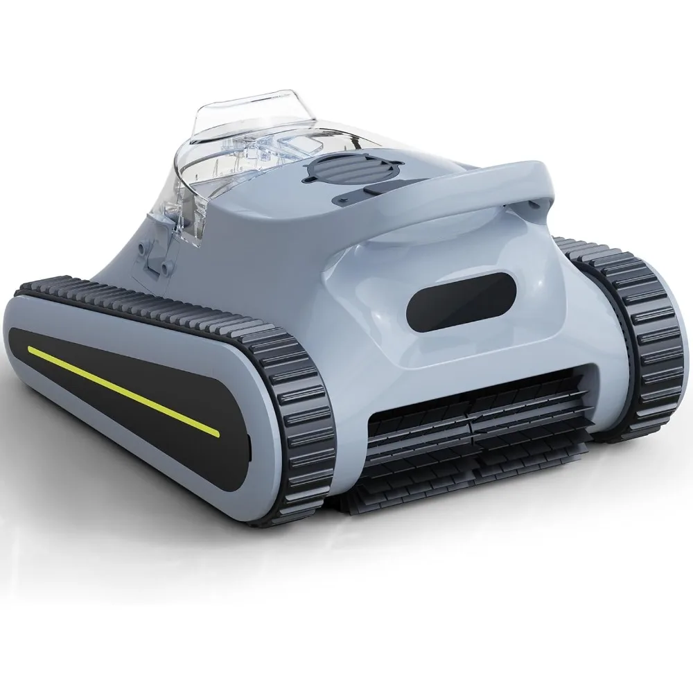 Crab Cordless Robotic Pool Vacuum, Wall-Climbing, limpeza automática de piscinas, adequado para paredes e pisos de 1614 pés quadrados