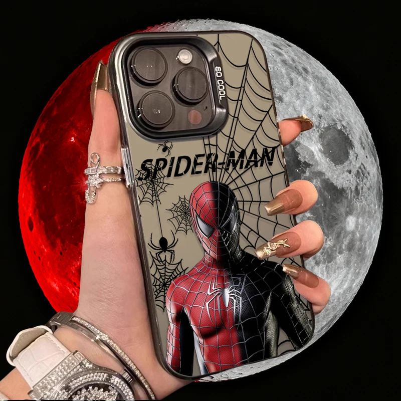 Чехол для ПК Marvel Black Spider Man для Xiaomi Redmi Note 14 14S 13 12 11 Pro Plus 4G 5G 12S 11S 10S 10 9 9S 12C 13C 14C A3 A4