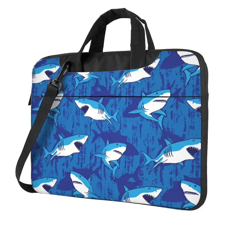 

Cute Cartoon Sharks Pattern Laptop Bag Fit for 13 14 15.6 Inch Water Resistant Laptop Case Computer Bag for Work School Travel