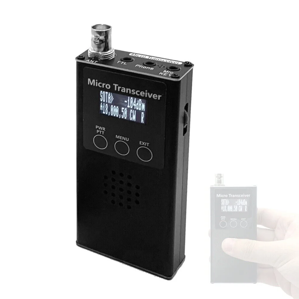 

1pcs Shortwave Transceiver 0.5MHz~30MHz USDX Handheld Portable Transceivers CW AM SSB -Band Portable Shortwave Transceiver