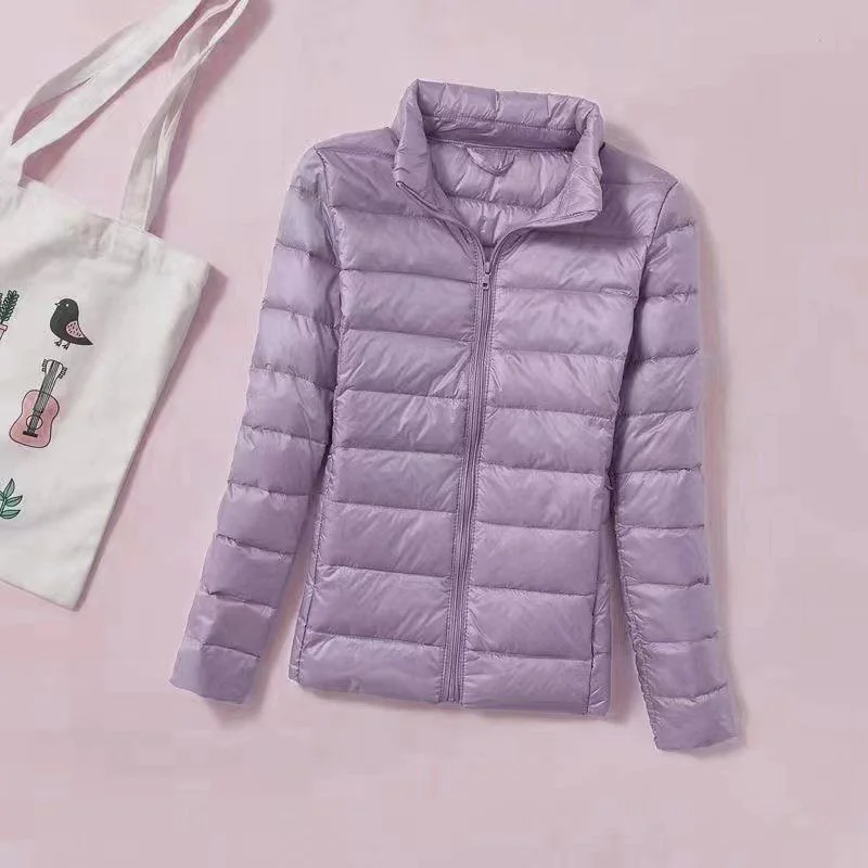 Duck Down Jacket Women Ultra Light Down Jacket All Season Feather Jacket Lady Overcoat Windbreaker Coats Female Portable Outwear