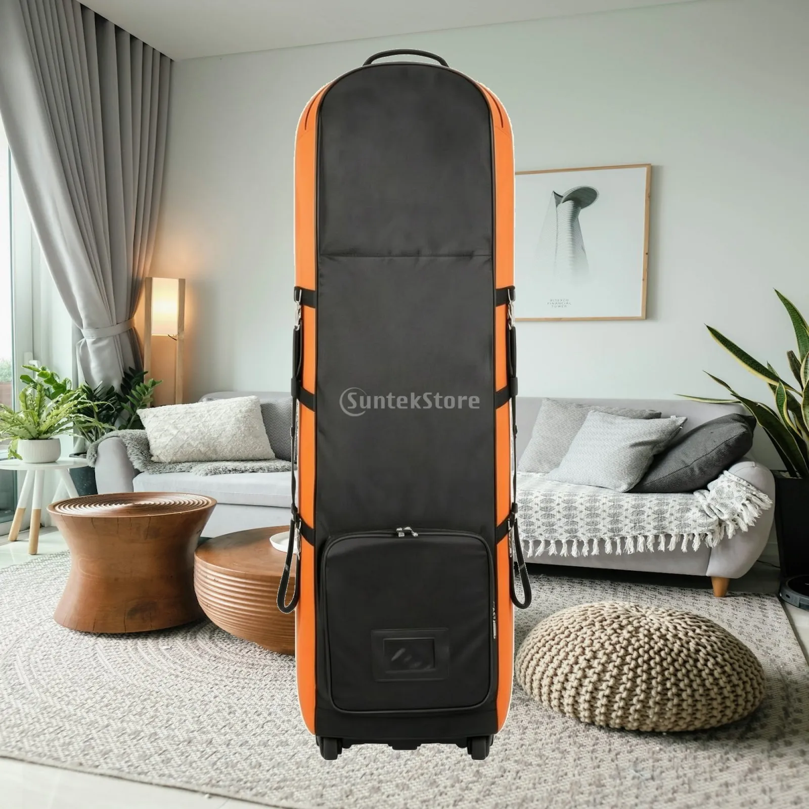 Golf Travel Bag Safeguarding Golf Club Travel Bag Collapsible Universal Size for Golfers, Airport, Tournaments