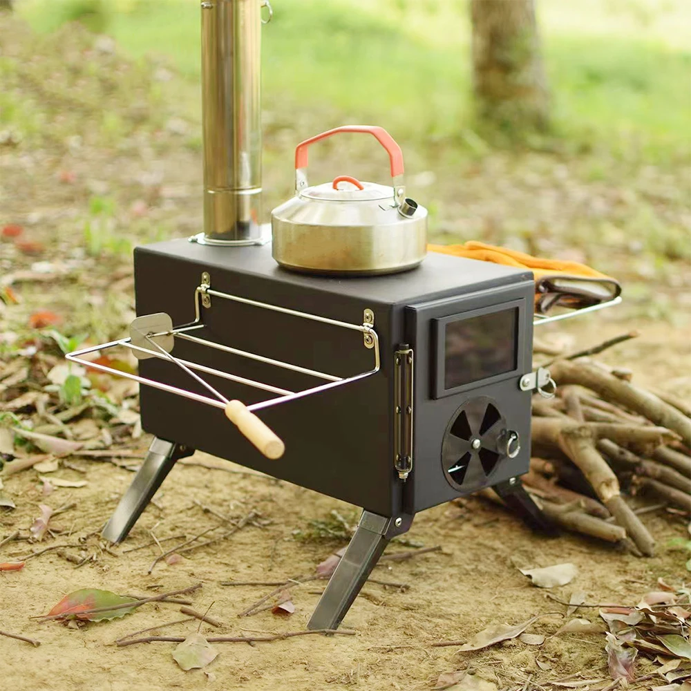 Outdoor Portable Cooking Black - Camping Cooking Fire Stove recension och pris