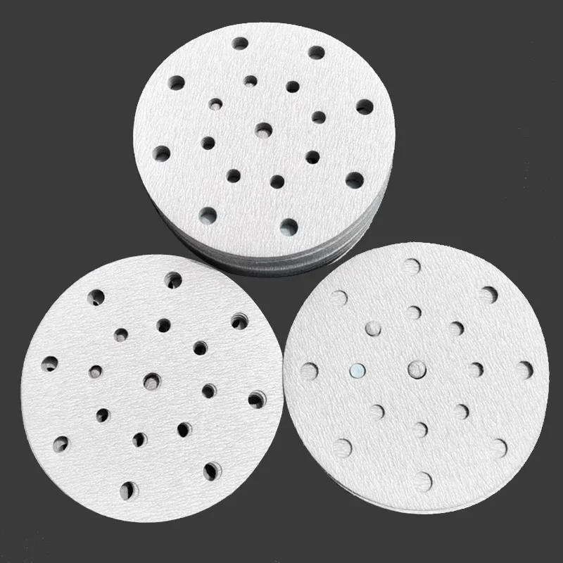 

6 Inch 17 Hole Dry Sanding Paper Round Self-adhesive Flocking Polishing Car Putty Furniture Hardware Sand Skin