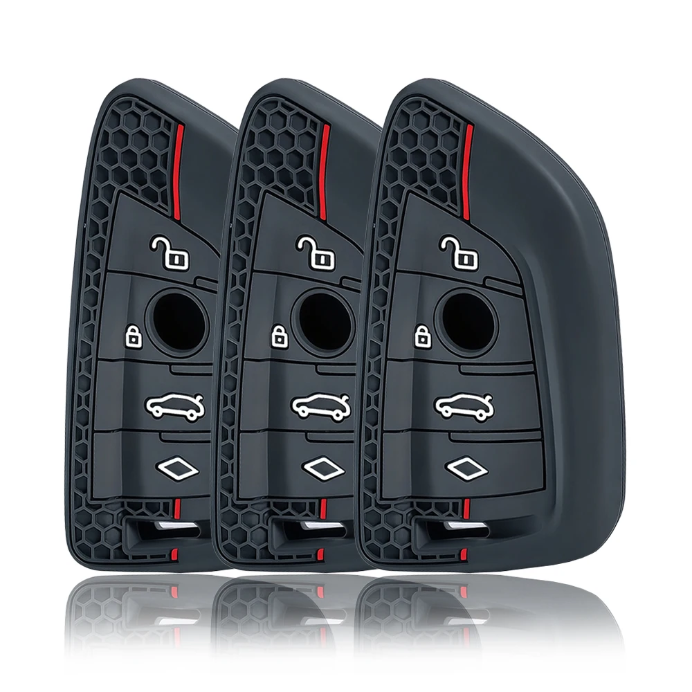 Silicone Remote Car Key Cover Case for BMW X1 X3 X4 X5 X6 Series 1 2 3 5 7 G20 G02 G05 G31 G23 F34 F15 F40 IX3 Shell Accessories