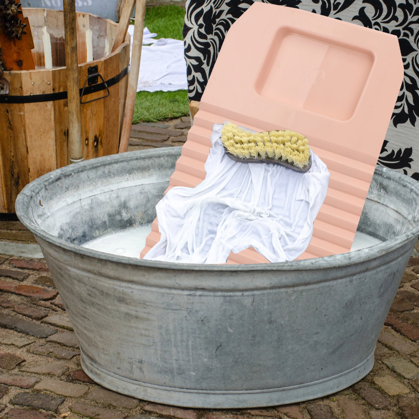 

Plastic Washboard Exquisite Workmanship Washing Laundry Scrub for Hand Clothes Clothing