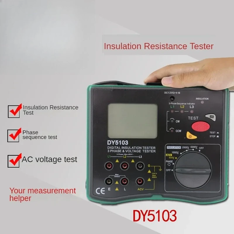 DUOYI  DY5102/5103/5106 Multifunctional Digital Insulation Resistance Tester Digital Display Megohmmeter