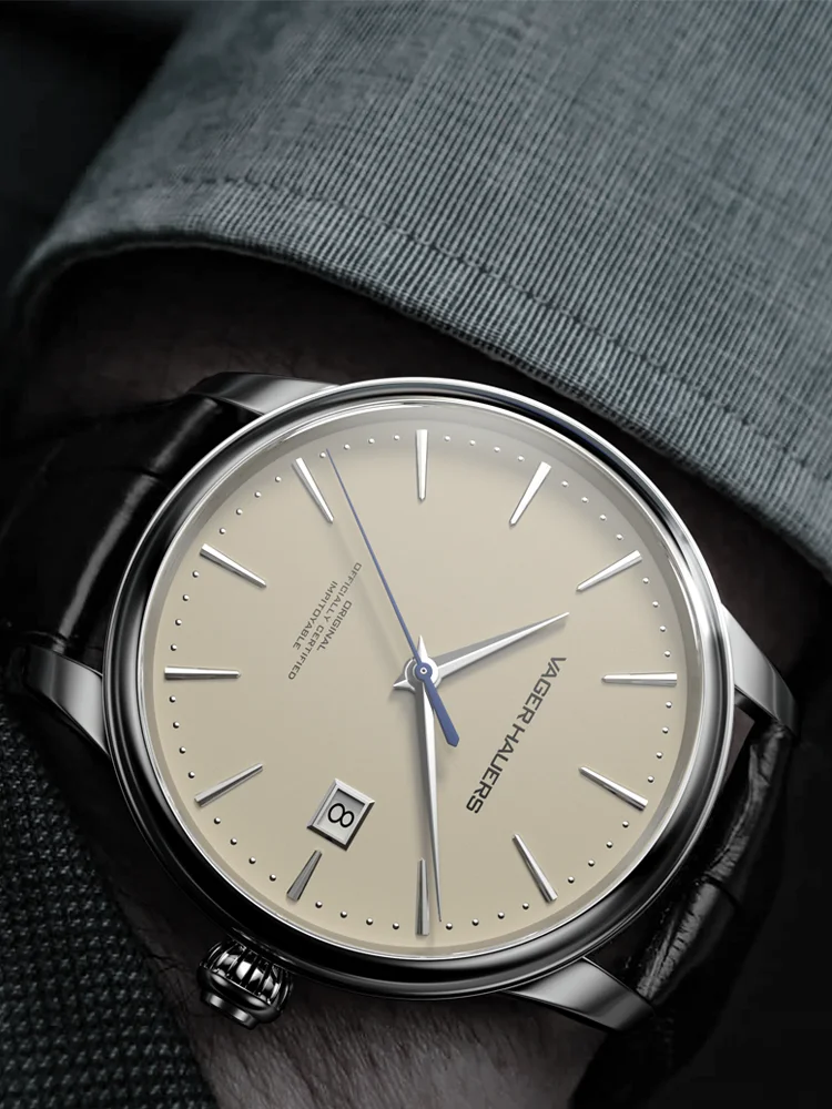 Limited Edition Original Originaluhr Herren ultradünne automatische mechanische Uhr Business Stahlgürtel wasserdichte Herrenuhr