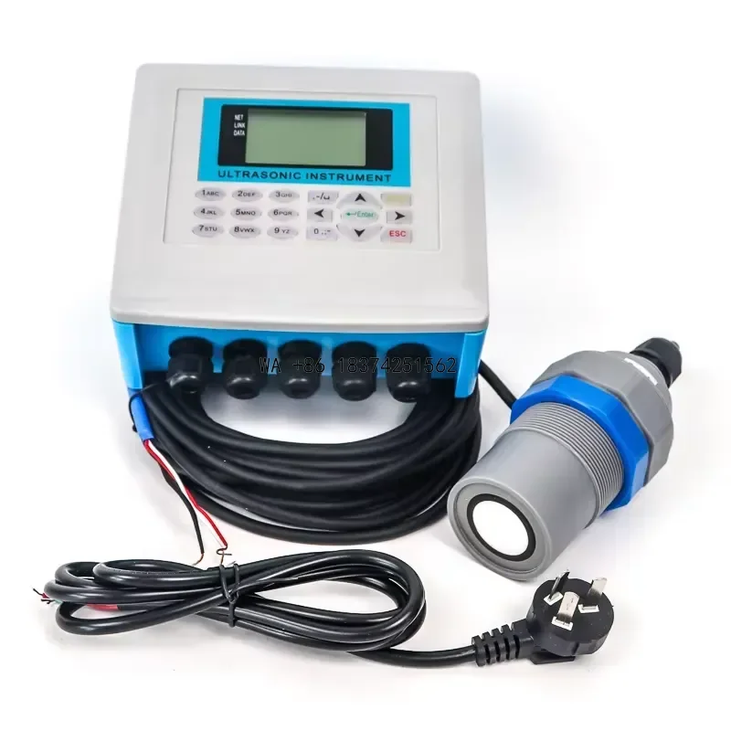 Wmwmnu Ultrasonic Open Channel Flow Meter for Water Level Parshall Flume Triangle Weir Rectangular Weir Split Ultrasonic