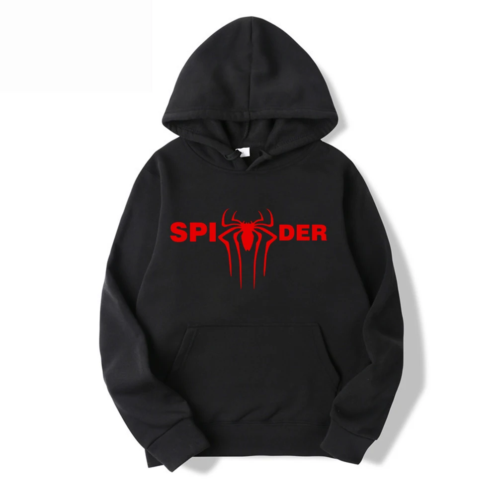 

Letters spider pattern autumn and winter new men's and women's pullover street spider Printhoodie sweatshirt hoodie loose hoodie
