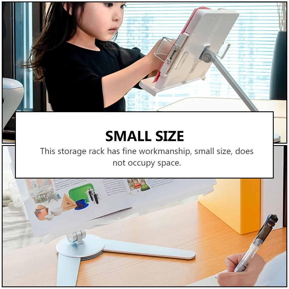 

Adjustable Reading Frame Rack Bookshelf Stands Portable Student Use Folding Laptop Holders Tablet Bracket Aluminum ABS Material