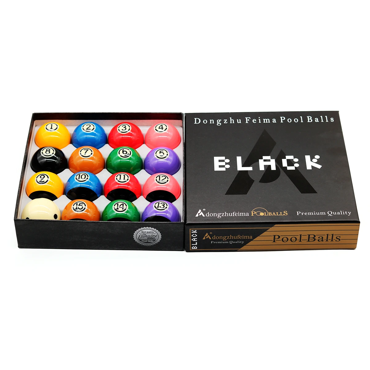 

Premium quality 16Pcs/Box 2-1/4''(57.2) mm Diameter Resin Pool Billiard Cue Ball for Nine-ball Use for Sale