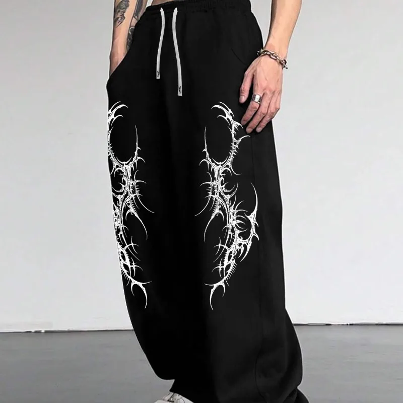 

American Dark Style Casual Men's Straight Tube Jogging Loose Fitness Autumn and Winter Hot Selling Couple Casual Sports Pants