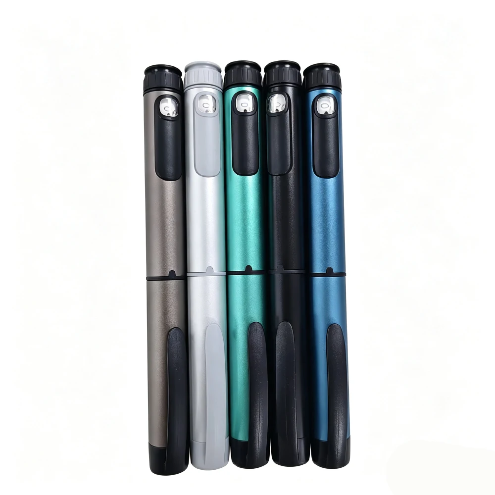 Adjustable V1 80 Unit Reusable Insulin Pen Peptide Pen Injector , Compatible with 3Ml Cartridges, for Personal Research Home Use