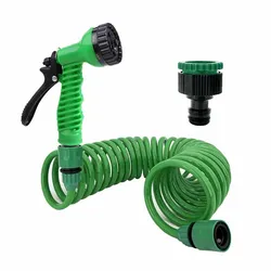 New EVA Garden Telescopic Hose, 7-Function Sprinkler Spray Water Gun, Easy To Use, Garden Watering Suit