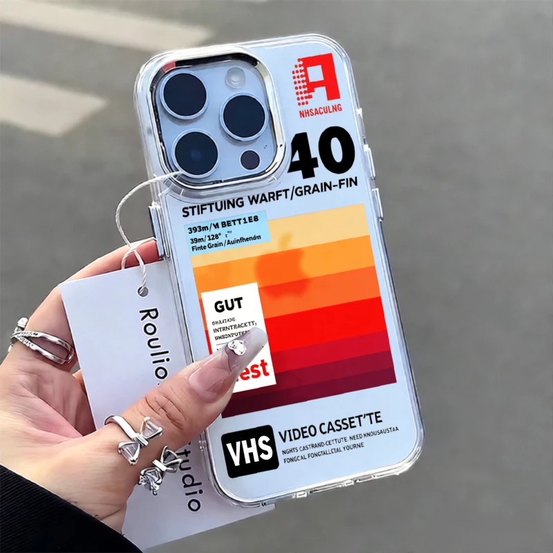 Soft Phone Case For Samsung Galaxy S25 S26 S24 Ultra Plus A56 A55 A57 A36 A36 A17 A26 A06 Transparent Retro VHS Cassette Cover