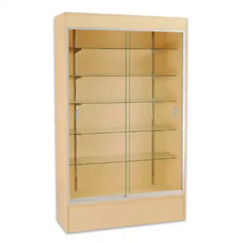 Custom. cherry wall unit display retail wooden showcase wall display for retail shop multipurpose display