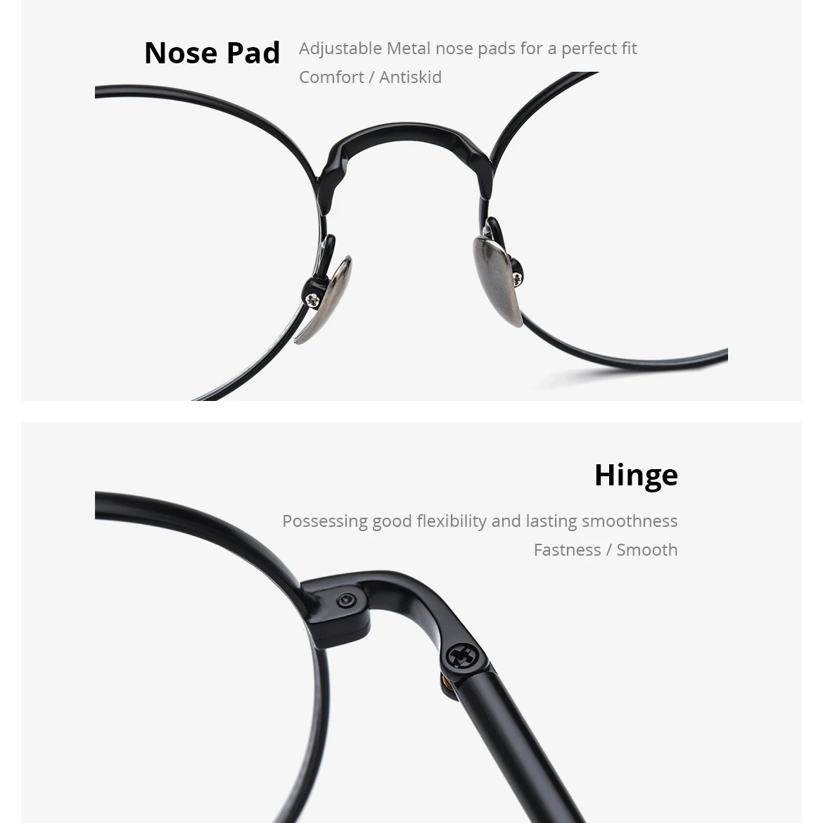 NIANZHEN سبائك التيتانيوم النظارات الإطار الرجال جولة العلامة التجارية تصميم نظارات النساء خفيفة الوزن الرجعية نظارات نظارات 1640