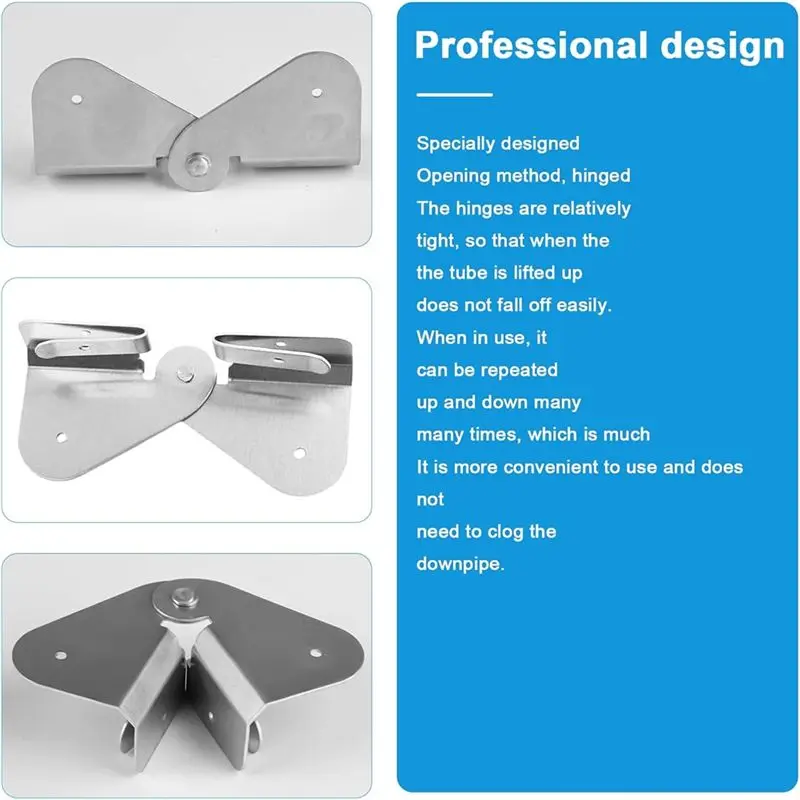 MLGB-Gutter Downspout Hinges,1 Pair/2 Pcs Gutter Extension Hinge,Down Spout Drain Extension Hinge,For Square Rectangle Gutter