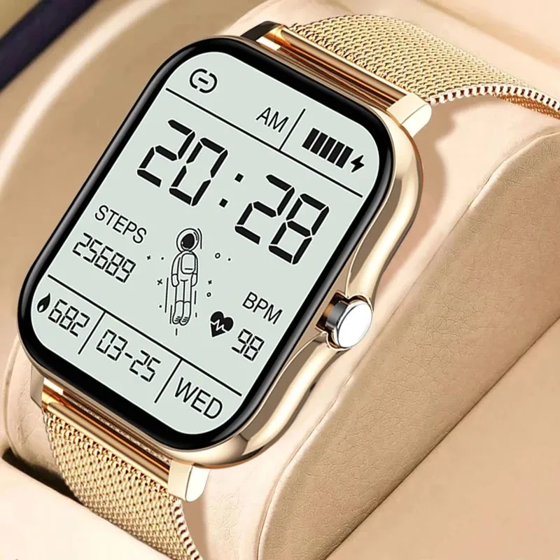

2022 New Women Smart Watch Men 1.69" Color Screen Full Touch Fitness Tracker Bluetooth Call Smart Clock Ladies Smartwatch Women