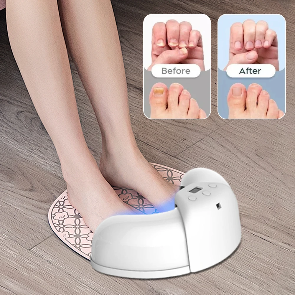 

UV LED Nail Fungus Laser Treatment Device 370nm 400nm Professional Curing Lamp for Fingernail & Toenail Gel Based Polishes Tool