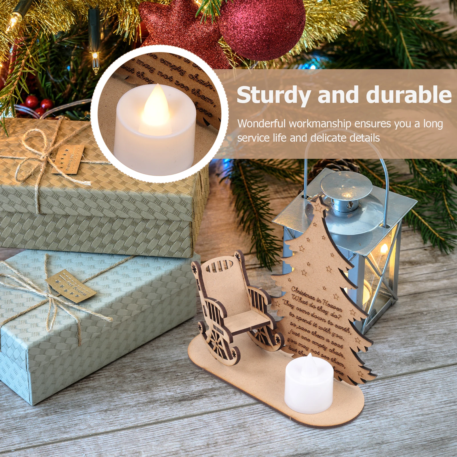 

Wooden Xmas nament Christmas Wooden Diy Decor Craft Adornment Table Decoration Party Supplies Wood Christmas Decor