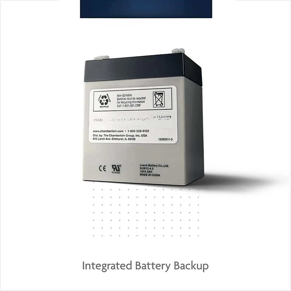 

B2215T Garage Door Opener with Battery Backup, Black
