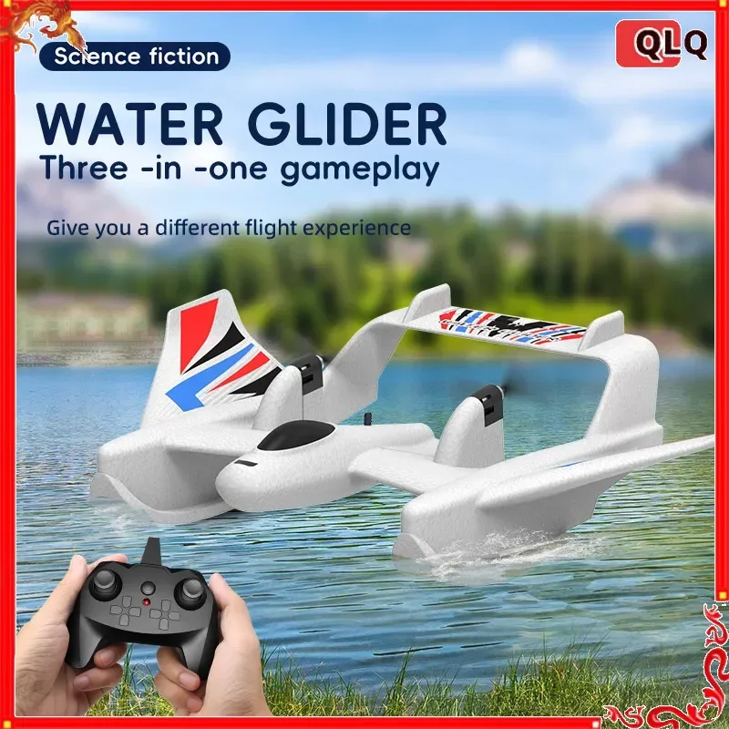 

Amphibious Waterproof Gyro Stabilized RC Plane Boat EPP Foam Water Land Flying Airplane Fixed Wing Aircraft Toys Gift for Boys