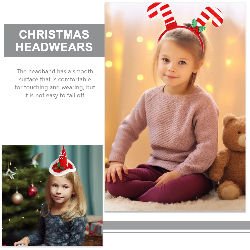 

5Pcs Xmas Headbands Christmas Party Hair Hoops Comfortable Festival Hair Accessories Xmas Supplies Gift Christmas Headband