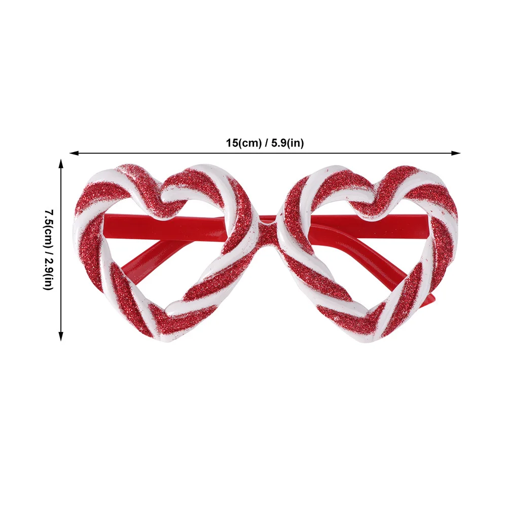 2Pcs Heart Shape Candy Style Glasses Eyewear Party Props Valentines Day Photo Booth Fun Glasses Women Valentine Day Eyewear