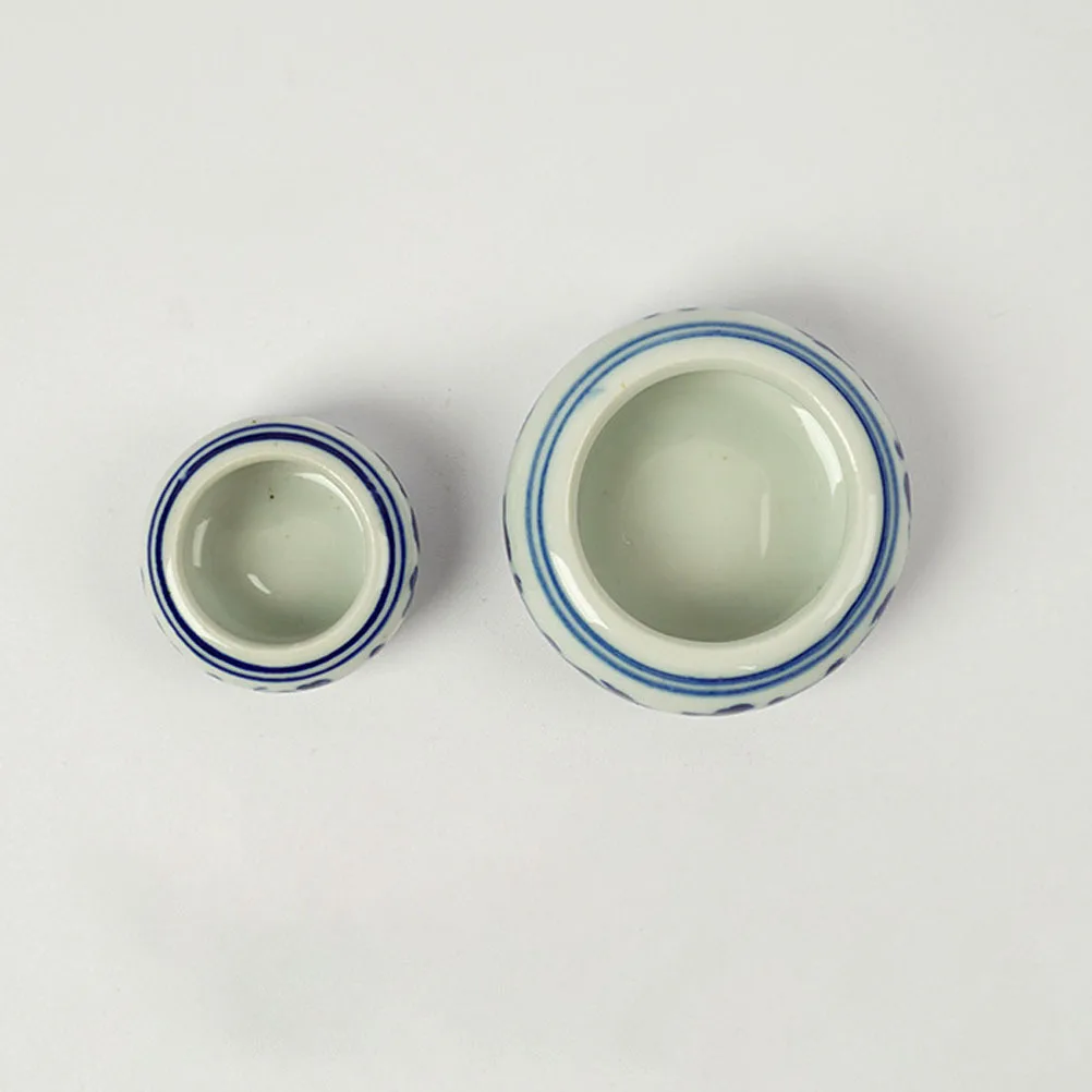 

8Pcs Calligraphy Ink Dishes Multi-Function Ceramic Ink Plates Lightweight Portable for Painting Calligraphy Pen Washing Plate