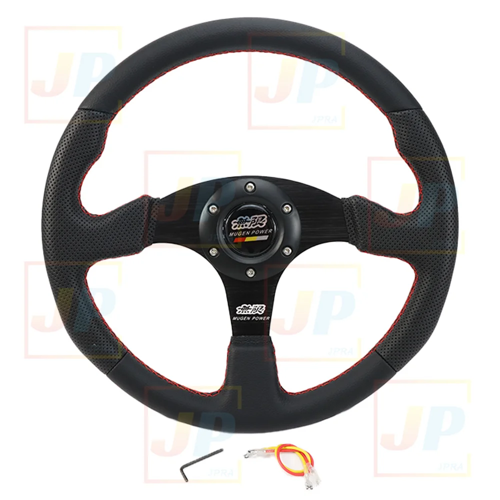 JDM Mugen Leather Steering Wheel 345mm13.5