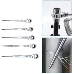 17-22mm Ratchet Wrench Head Plum Type Head End Socket Wrench Podger Spanner Dual-Purpose Ratchet Wrench Steel Hand Tools