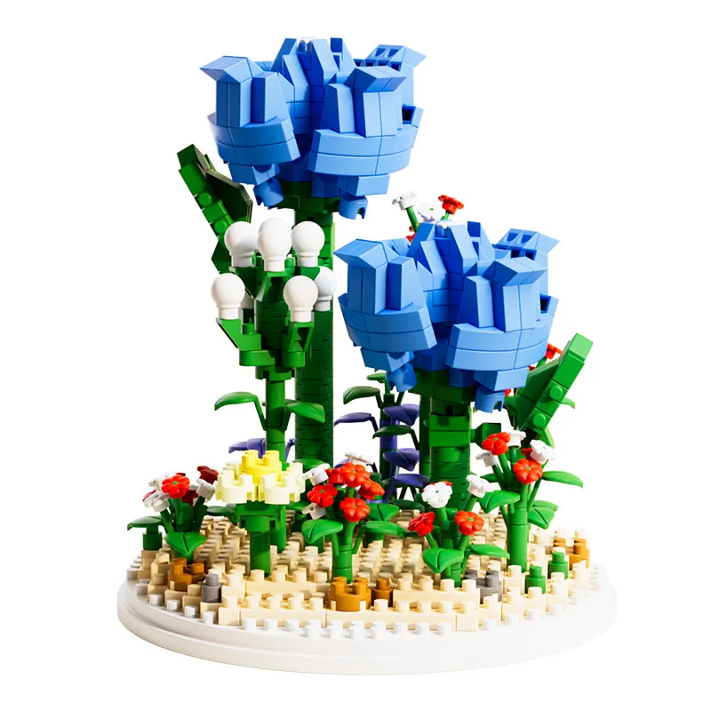 مكعبات بناء الزهور الأبدية على شكل قرنفل الجسيمات الدقيقة، ألعاب تجميع ألغاز الأطفال، ديكور الفتيات، 2026 هدية جديدة #6