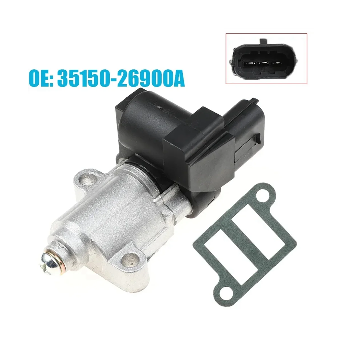 IAC Idle Air Control Valve for Hyundai Getz Click 1.3L 1.4L 1.6L Gas Rio Accent 35150-26900A 3515026900A