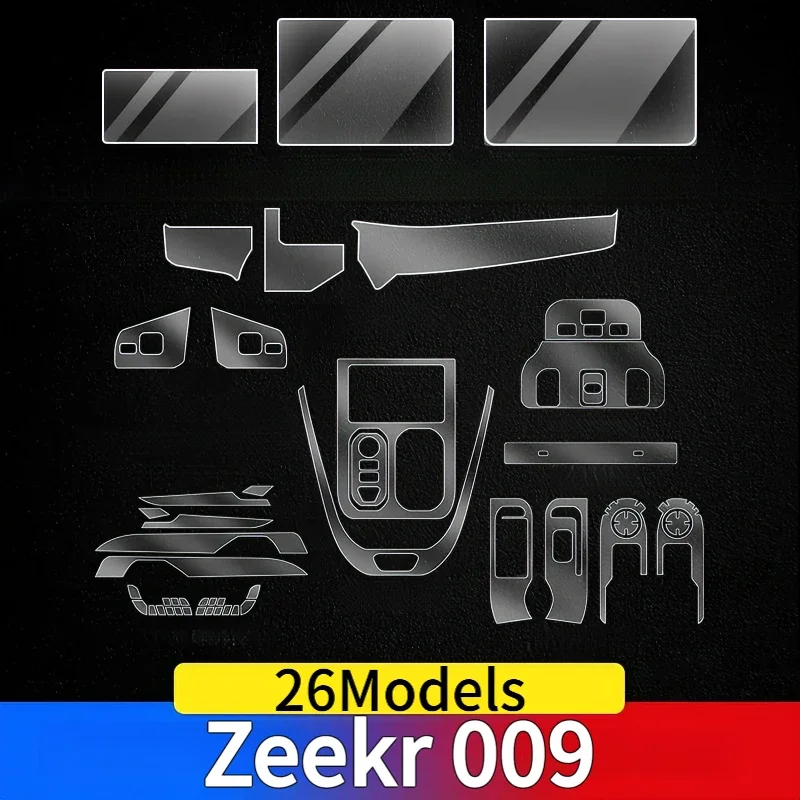 For Zeekr 009 26Models Dashboard Multimedia GPS Console Navigation Transparent Anti-Scratch Protection Film Modification