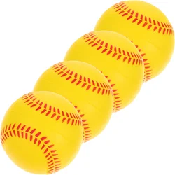 PU Sponge Training Softballs, Bolas De Prática, Bolas De Treinamento, 4pcs