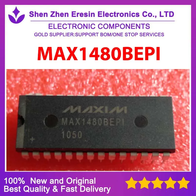 Free shipping    5PCS/LOT  MAX1480BEPI   DIP28   New and original