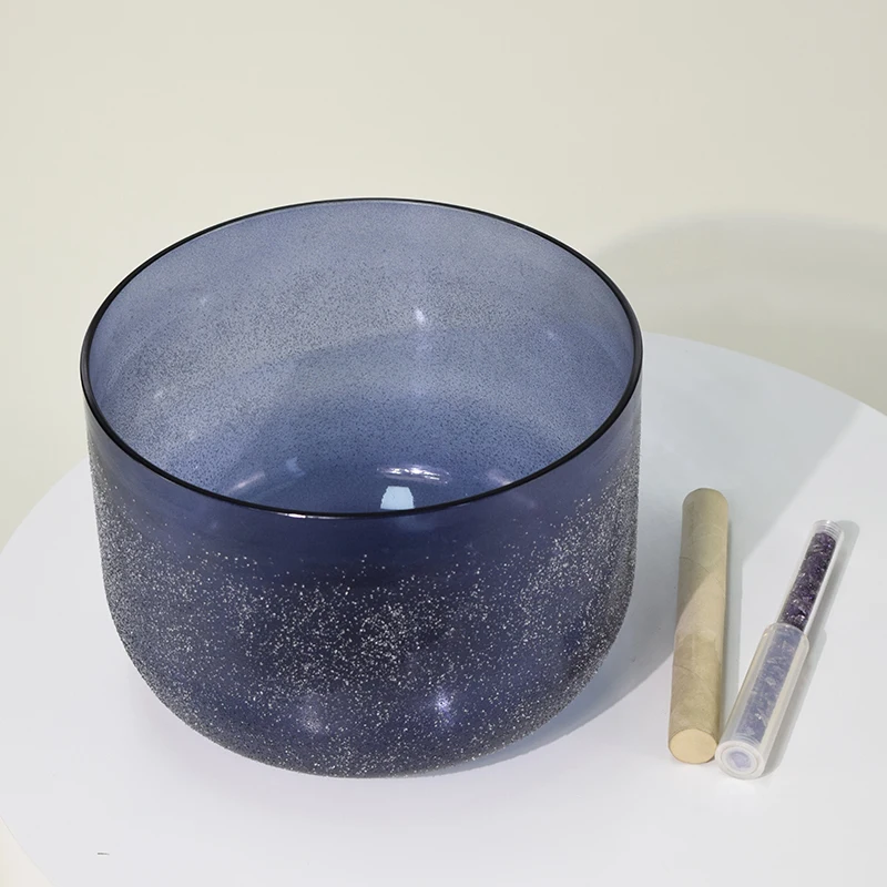 

Прозрачная хрустальная поющая чаша алхимии, 5 дюймов-9 дюймов, кварцевый кристалл, звуковой целебный инструмент для промышленной йоги, медитации