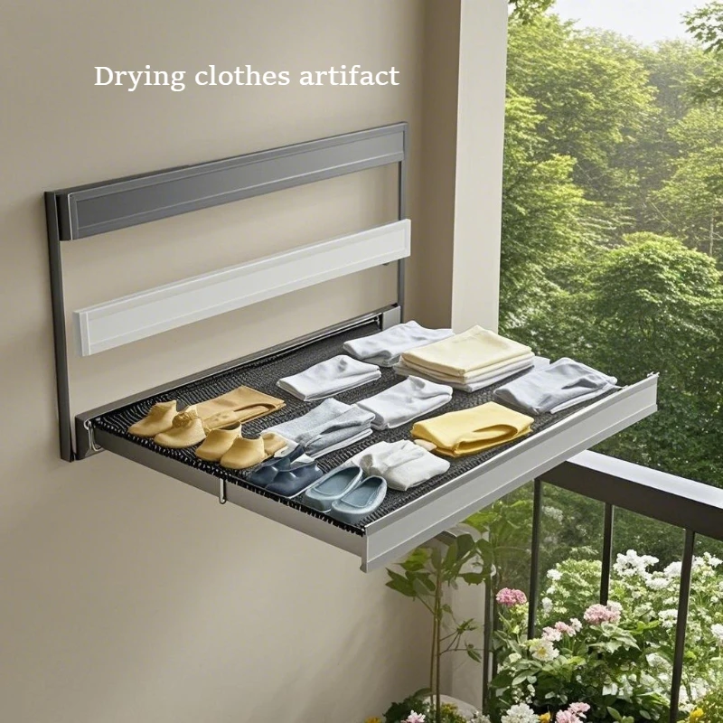 

Сушилка на присоске, невидимые складные термоусадочные вешалки для обуви и носков с крючками для балкона, ванной комнаты, органайзеры для одежды