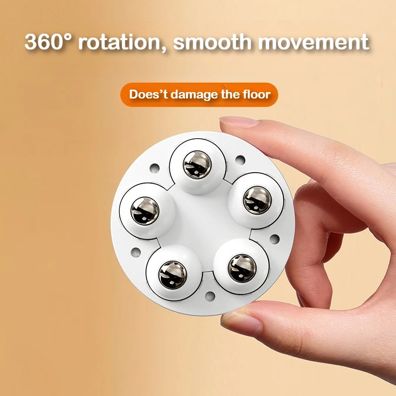 Universal rotating pulley storage box flower pot easy-moving adhesive furniture ball pulley caster