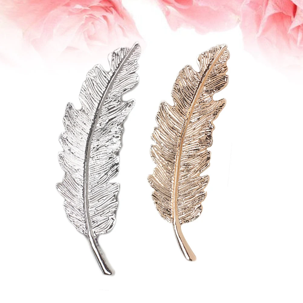 

2 Pcs Alloy Hairpin Ponytail Holder Clips Barrette Fork Accessories Styling Tool