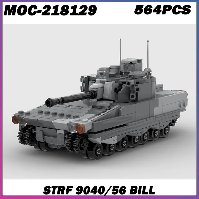 

564PCS MOC-218129 strf 9040/56 Bill WWII German Tank Panzer Military Building Block Toy Army Bricks Assembly Set Compatible with