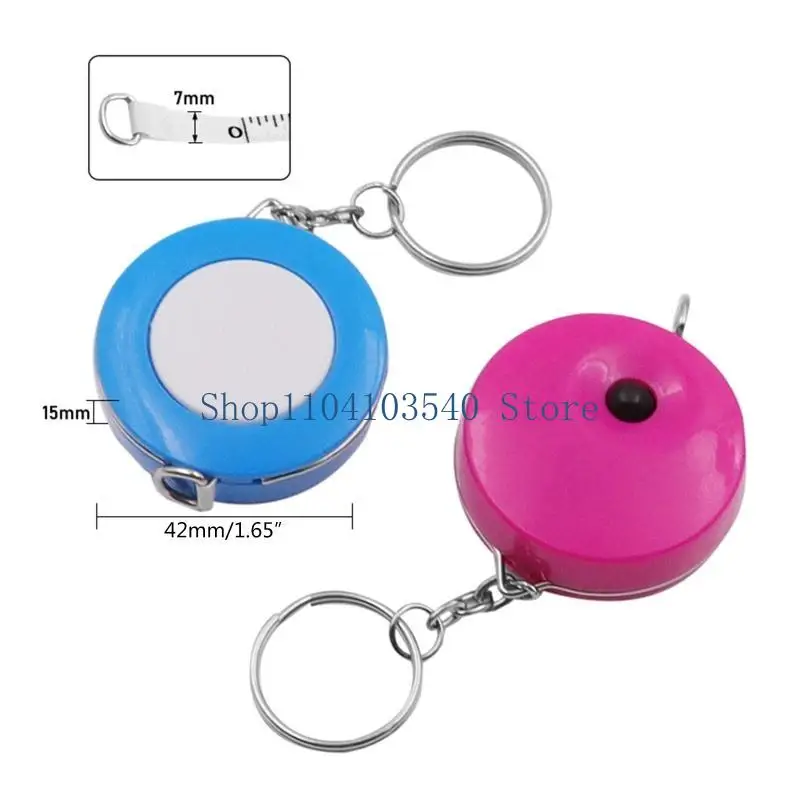 02DC 60-Inch Metric Inch Retractable Measuring Tape Soft Double Side Candy for Body Cloth Measuring Sewing 1.5 meter